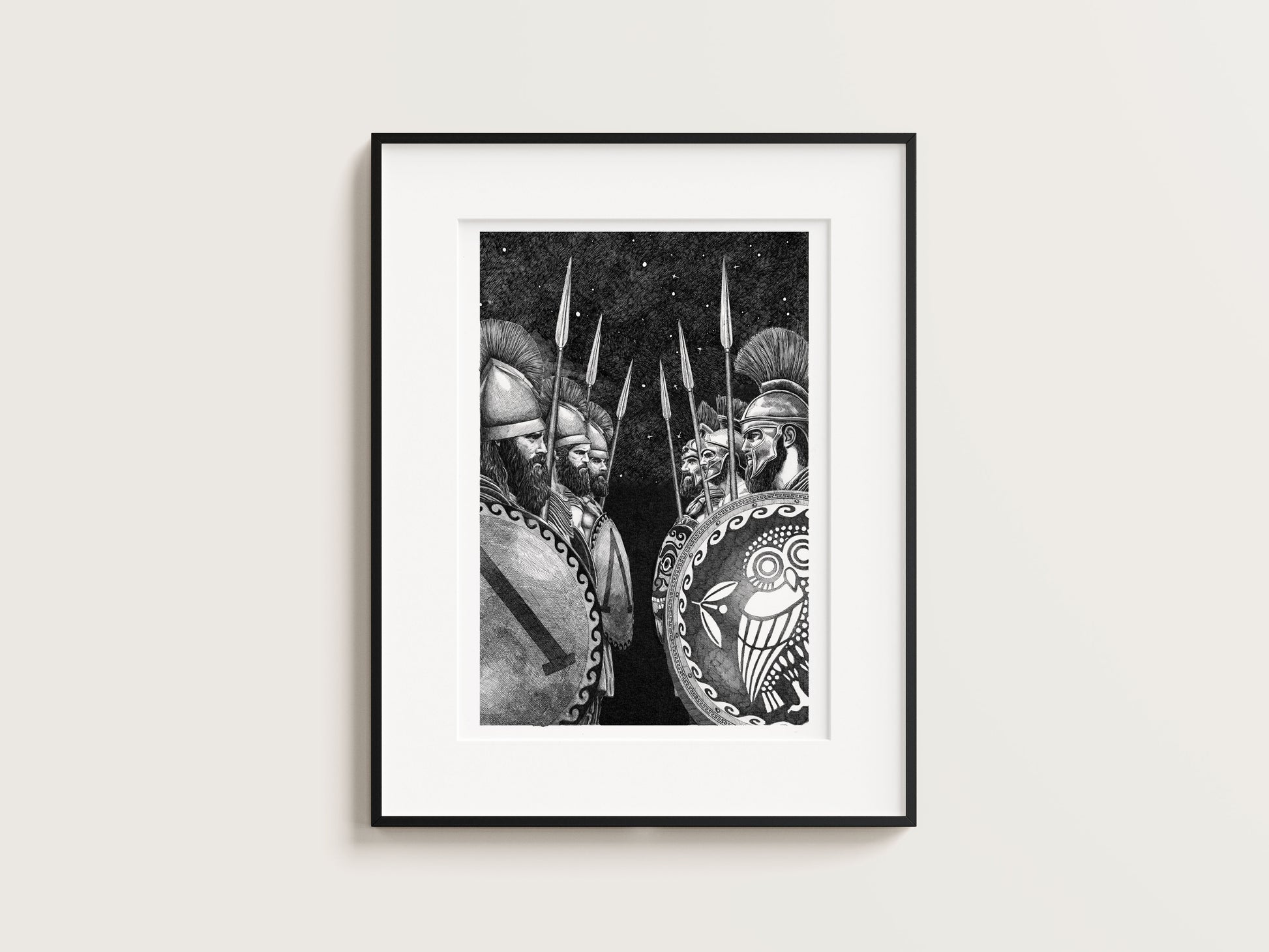 LES GRECS - La guerre du Péloponnèse – Édition limitée sur papier d’art / 30 x 40 cm