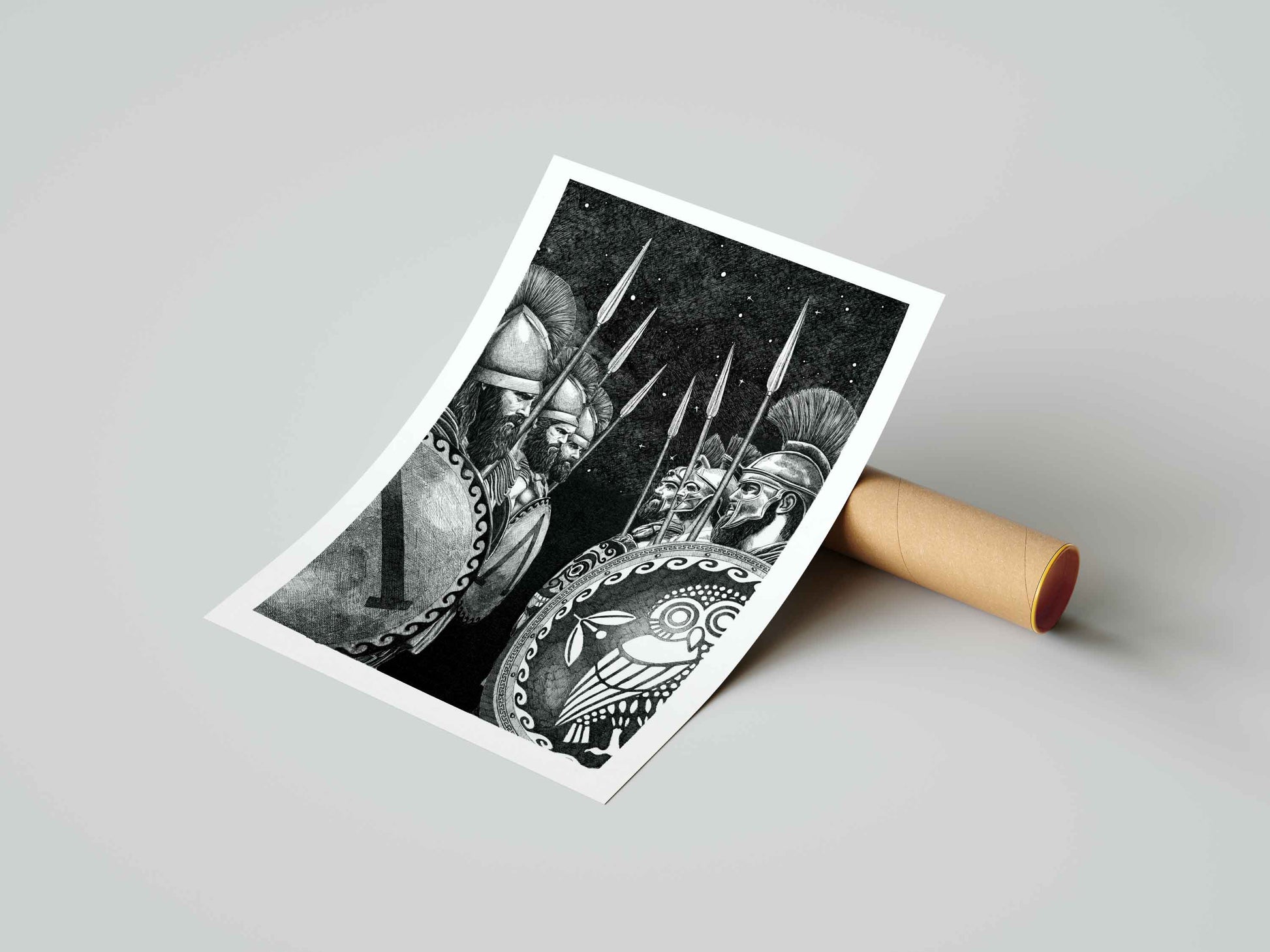 LES GRECS - La guerre du Péloponnèse – Édition limitée sur papier d’art / 30 x 40 cm