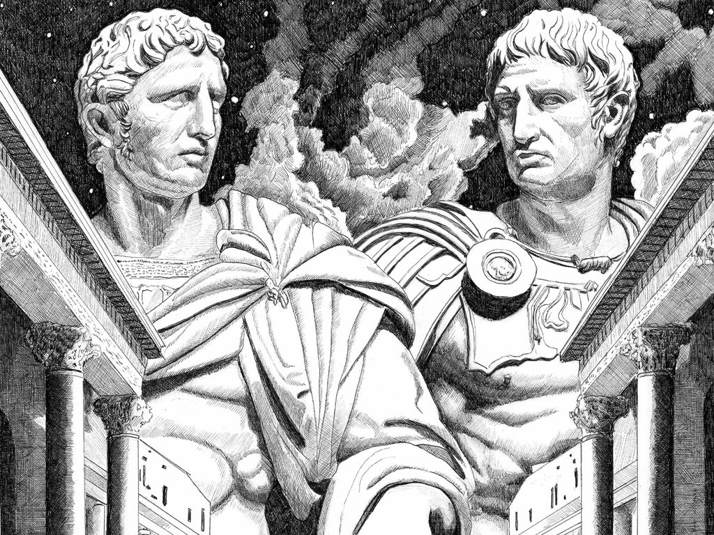 Sylla et Pompée – Édition limitée sur papier d’art / 30 x 40 cm