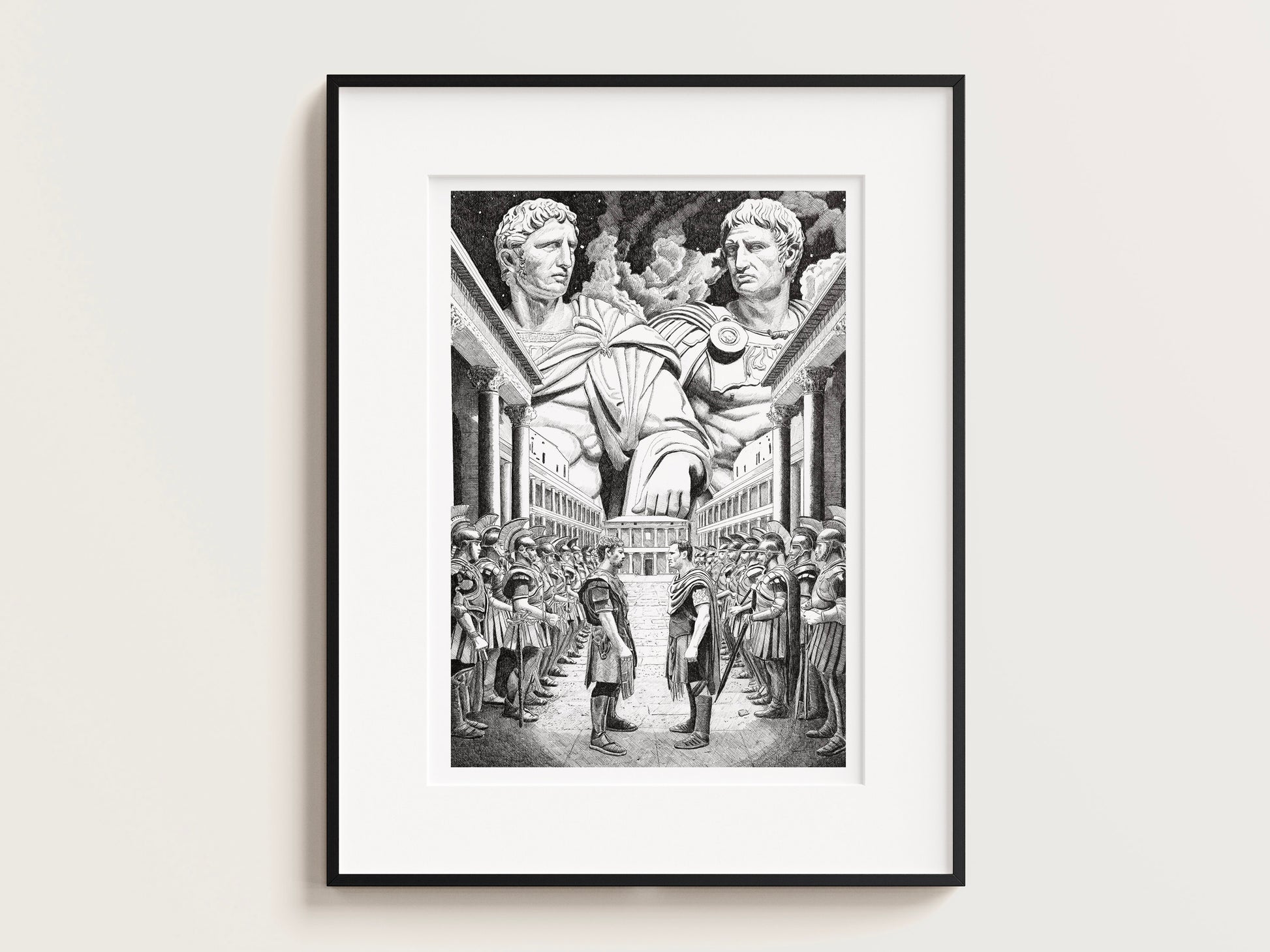 Sylla et Pompée – Édition limitée sur papier d’art / 30 x 40 cm