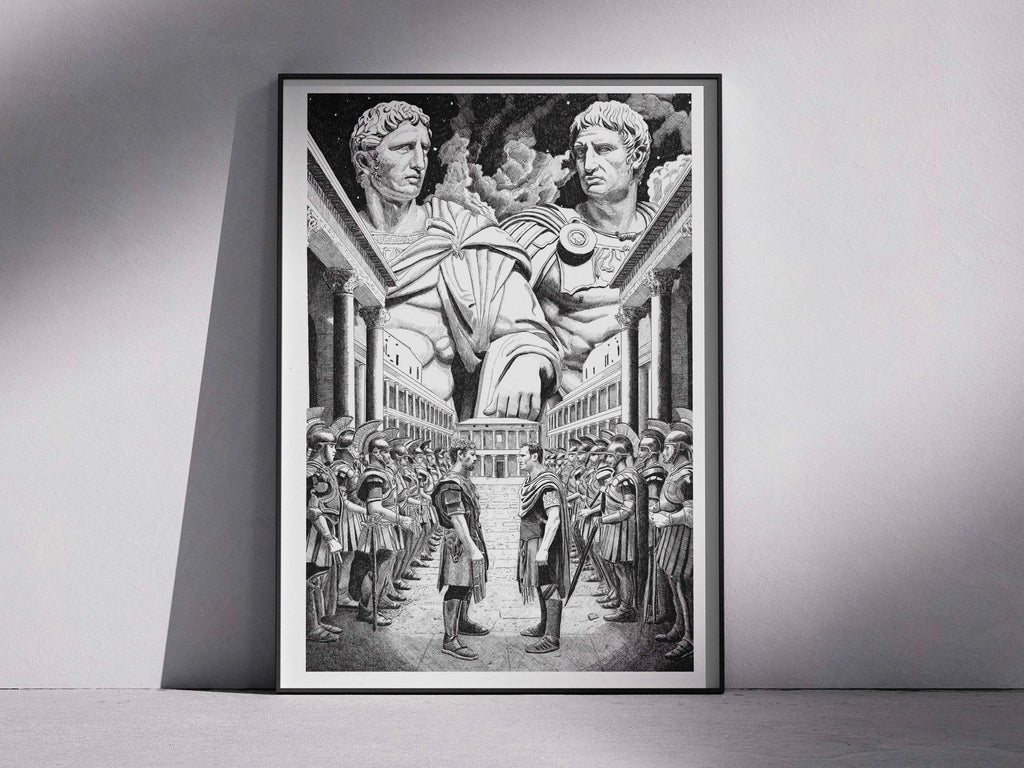 Sylla et Pompée – Édition limitée sur papier d’art / 30 x 40 cm