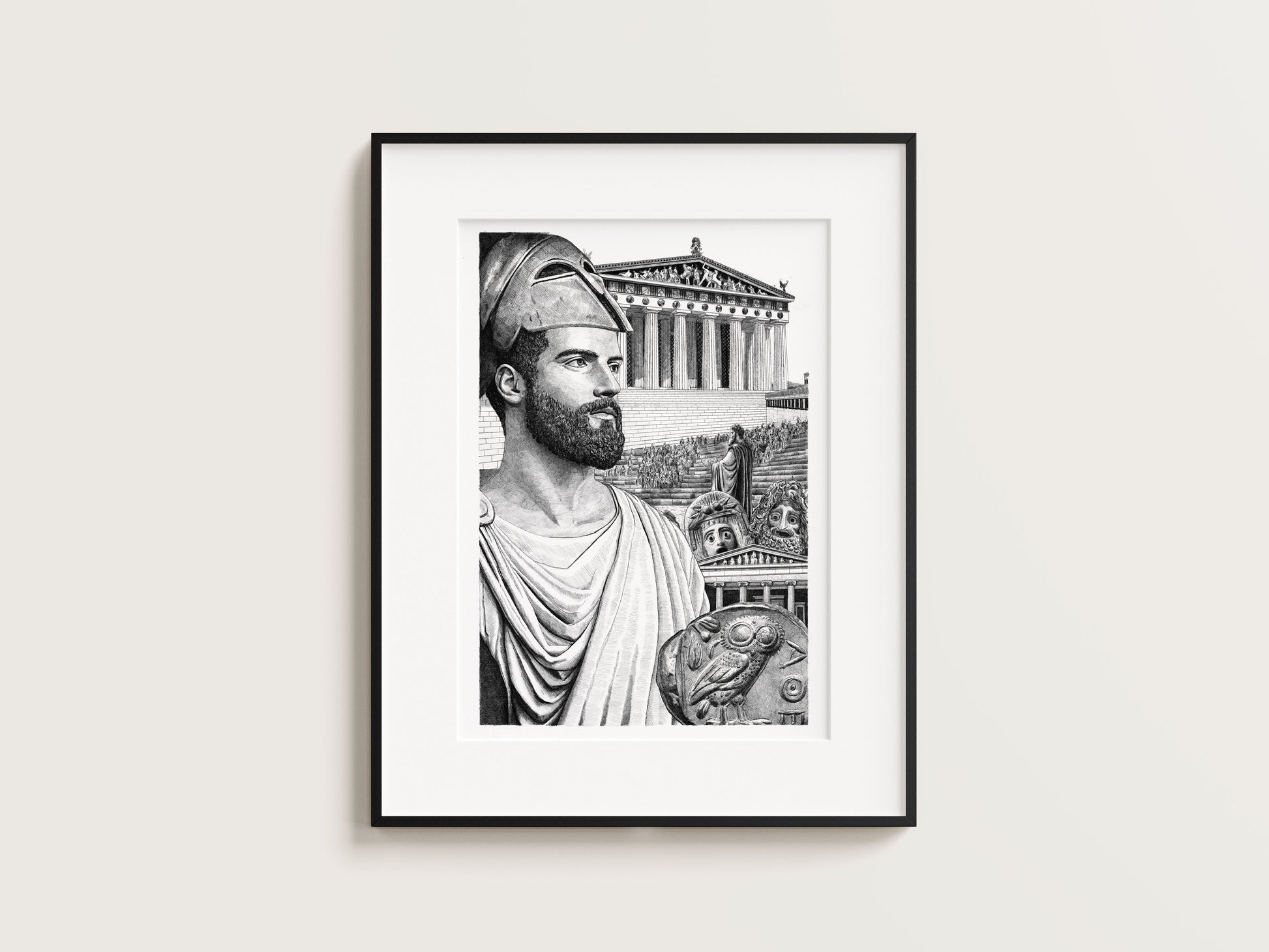 LES GRECS - L’âge d’or d’Athènes – Édition limitée sur papier d’art / 30 x 40 cm