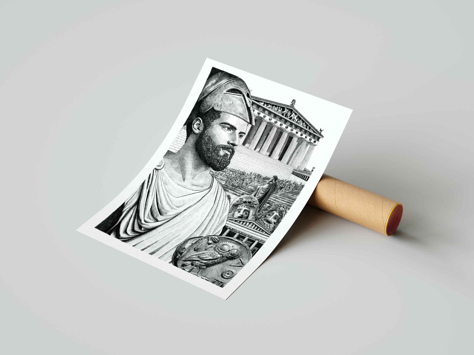 LES GRECS - L’âge d’or d’Athènes – Édition limitée sur papier d’art / 30 x 40 cm