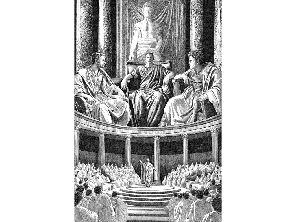 Le Triumvirat – Édition limitée sur papier d’art / 30 x 40 cm