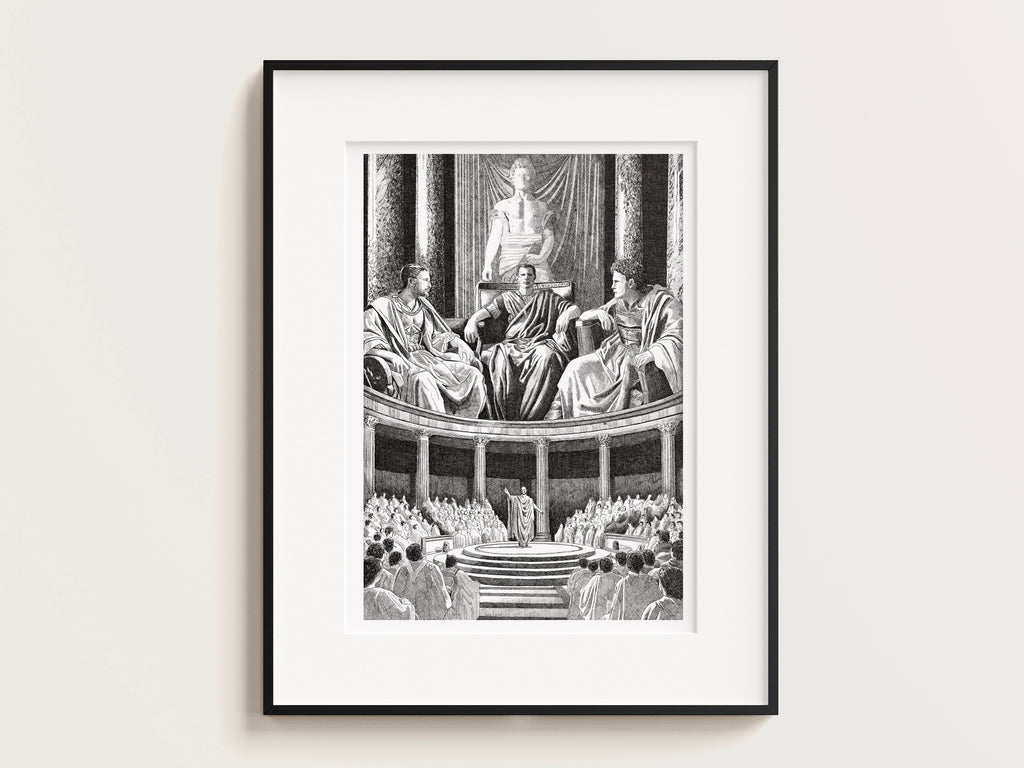 Le Triumvirat – Édition limitée sur papier d’art / 30 x 40 cm