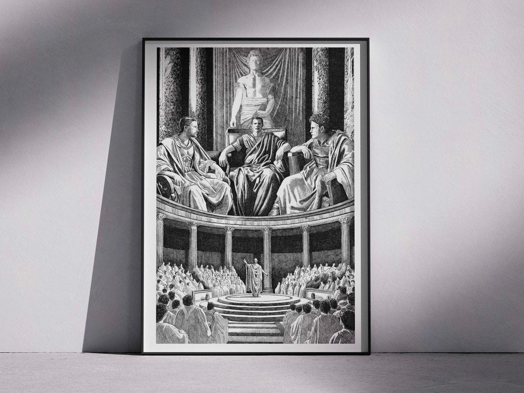 Le Triumvirat – Édition limitée sur papier d’art / 30 x 40 cm